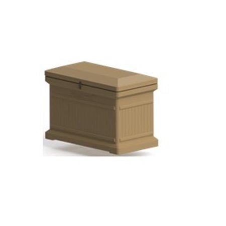 RTS COMPANIES US RTS Companies US 5502-00500A-54-81 Premium Horizontal Architectural ParcelWirx Delivery Drop Box - Oak 5502-00500A-54-81